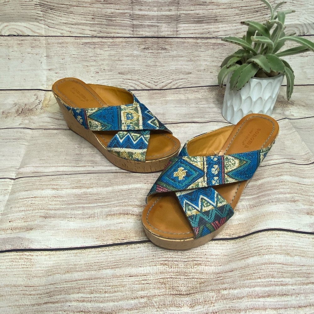 Sonoma Aztec printed wedge